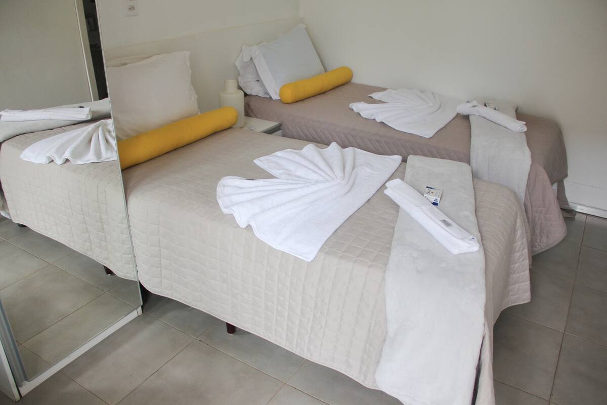 Premium bedding, pillowtop beds, free WiFi