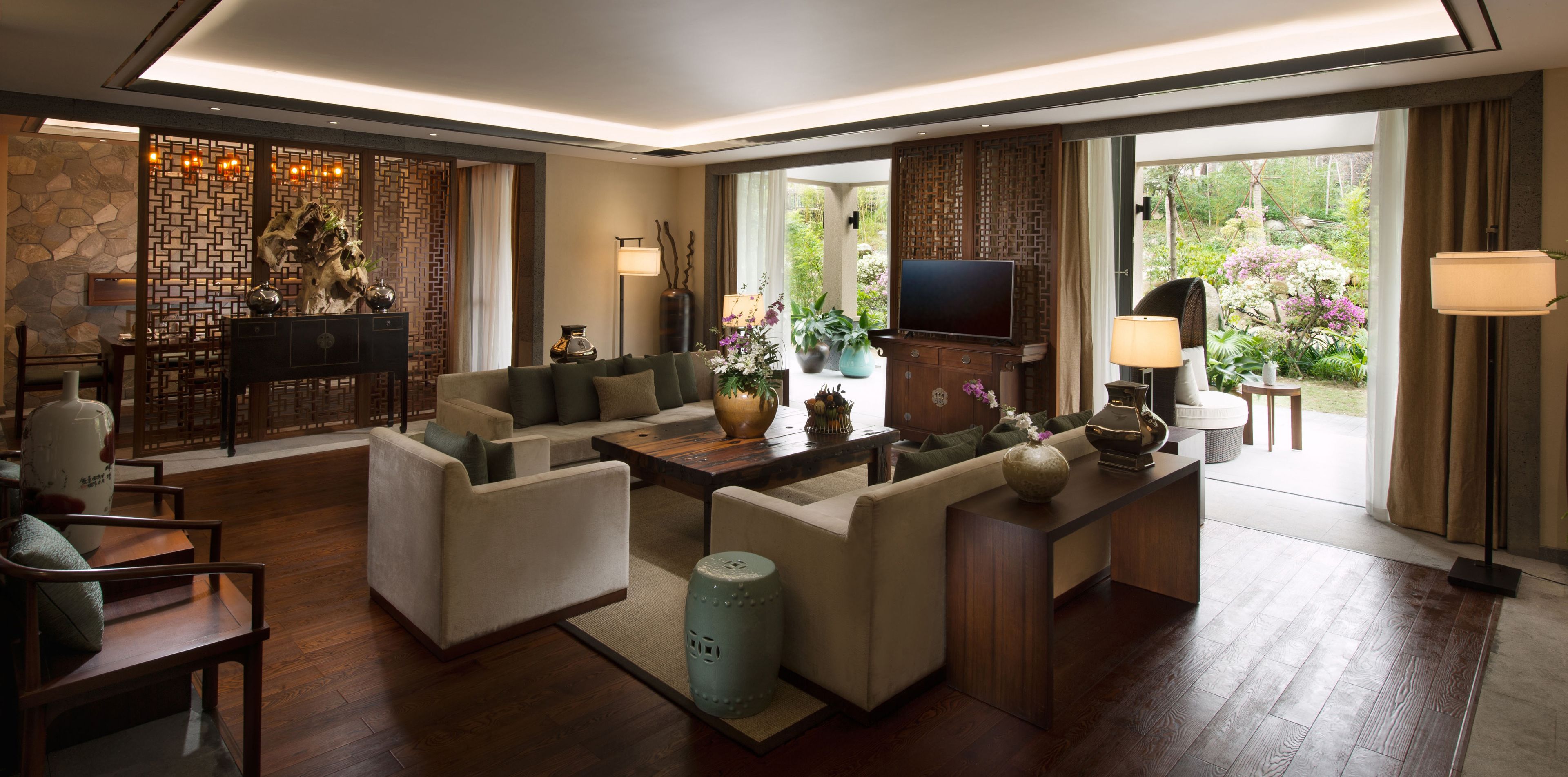 Presidential Villa, 1 King Bed, Non Smoking | Living area | LCD TV