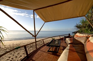 Suite (Stilted Classic Bandas Double) | Terrace/patio - Saadani Safari Lodge (Saadani)