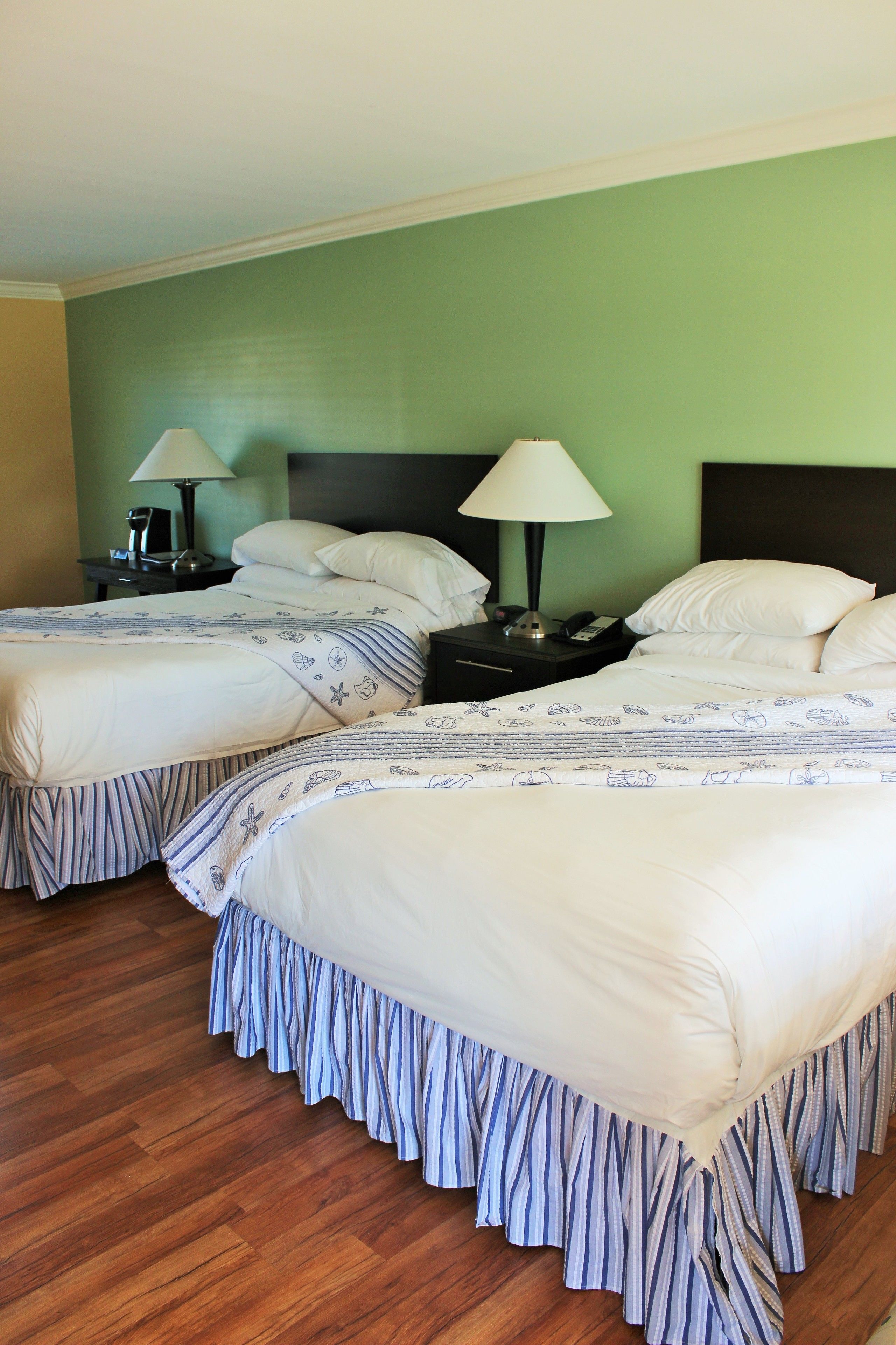 standard room, 2 double beds | down duvets, desk, iron/ironing board, free wifi