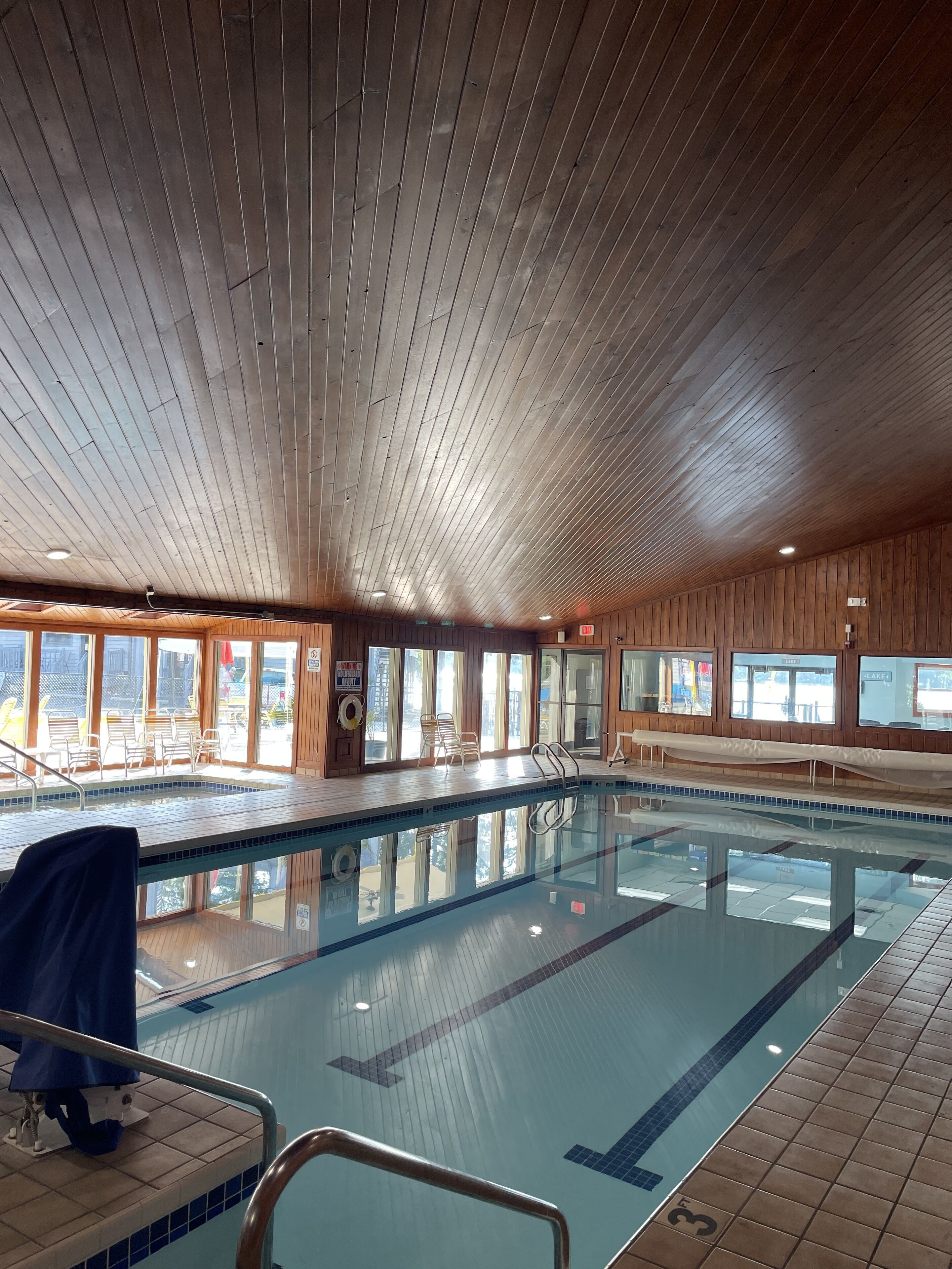 Indoor pool, outdoor pool