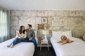Quarto, 2 camas de casal | Aceita animais de estimação