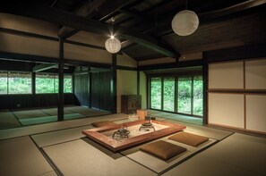 Mitoya Traditional House with complimentary breakfast ingredients | Premium bedding, down comforters, minibar, in-room safe - Miyama Futon & Breakfast Thatched Cottages (Nantan)