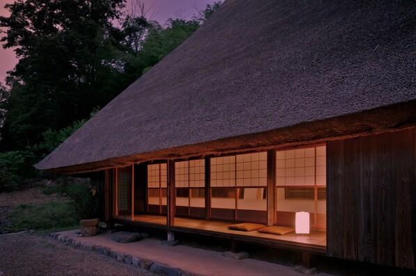 Mitoya Traditional House with complimentary breakfast ingredients | Premium bedding, down comforters, minibar, in-room safe - Miyama Futon & Breakfast Thatched Cottages (Nantan)