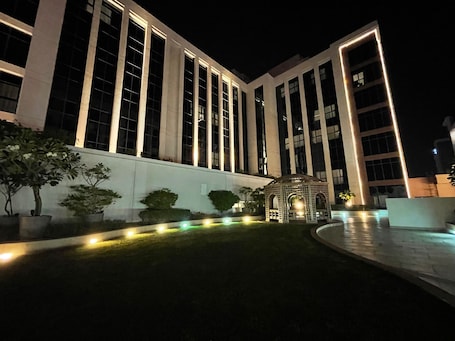 Outdoor banquet area