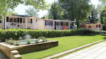 Mobile Familienunterkunft, 3 Schlafzimmer (6 adults) | Terrasse/Patio