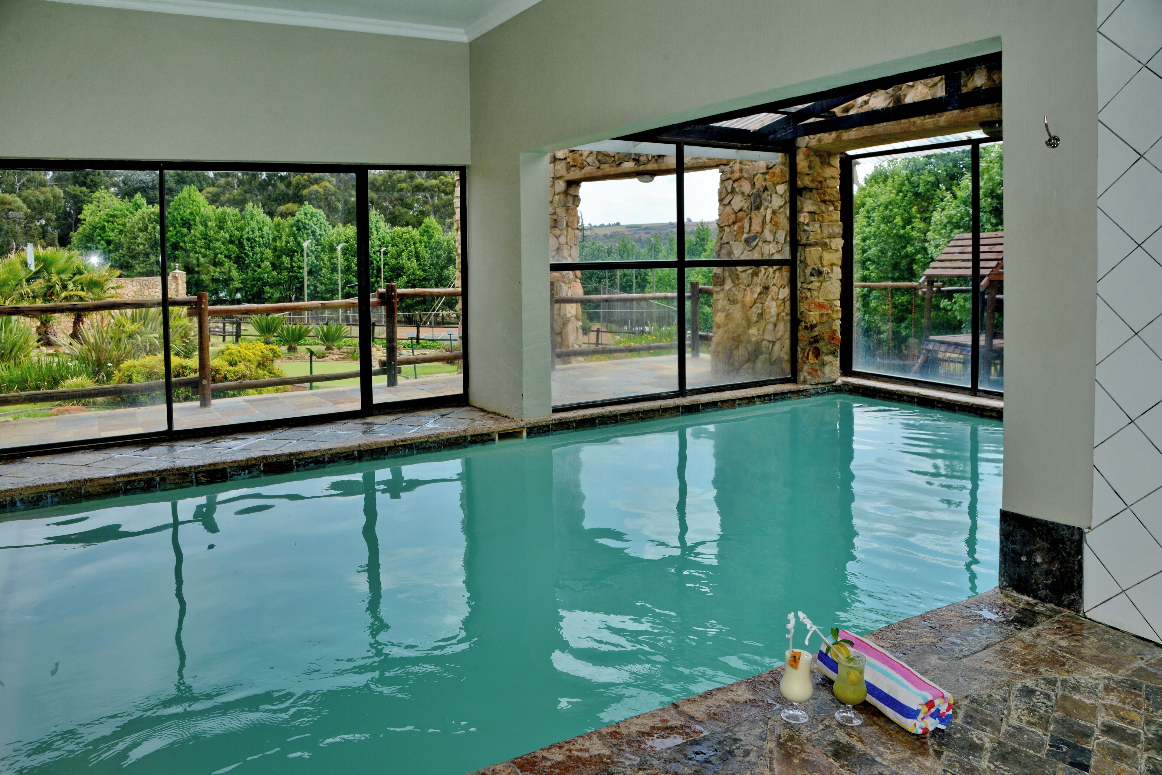 Indoor pool, outdoor pool