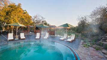 Alberca al aire libre por temporada