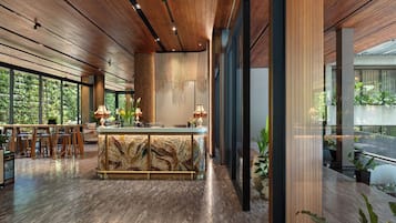 Sala de estar en el lobby