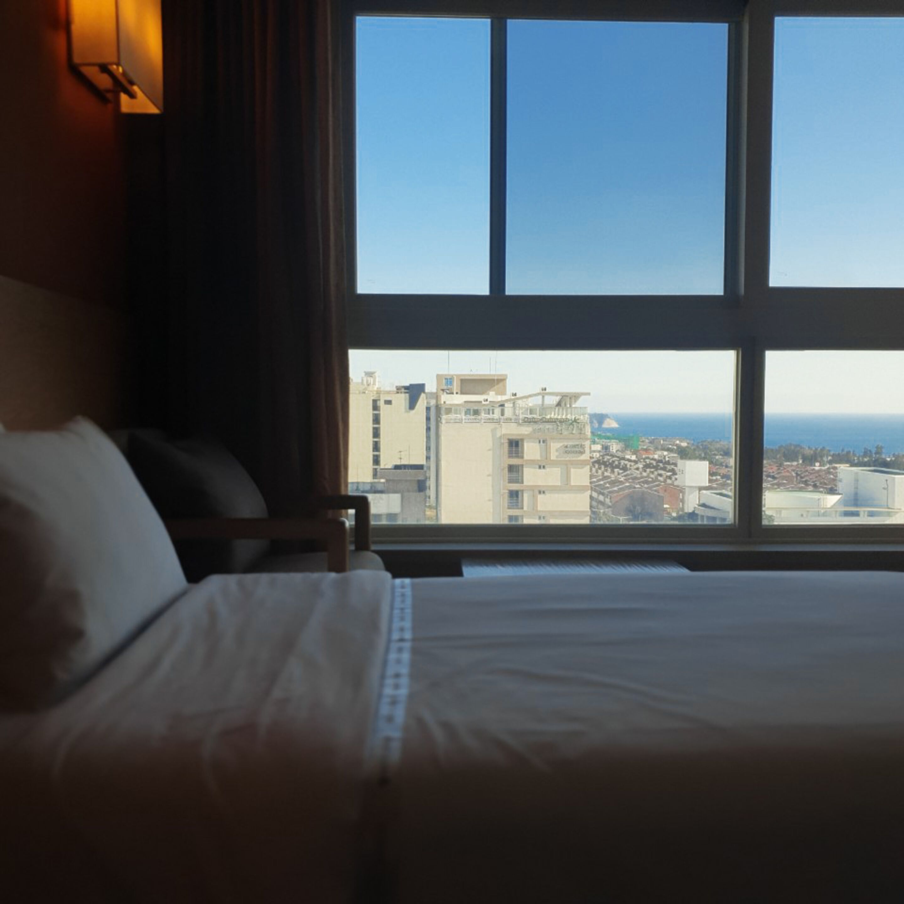 deluxe twin room, partial ocean view | view from room