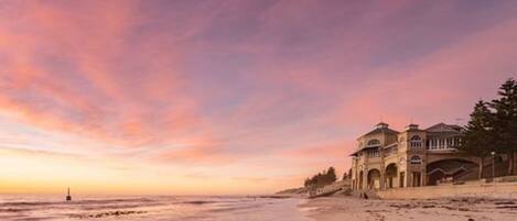 Beach nearby, white sand