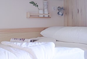 Geluiddichte muren, een strijkplank/strijkijzer, gratis wifi
