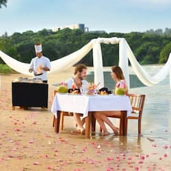 Outdoor wedding area
