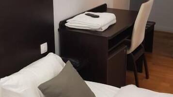 Double Room | Premium bedding, desk, blackout curtains, iron/ironing board
