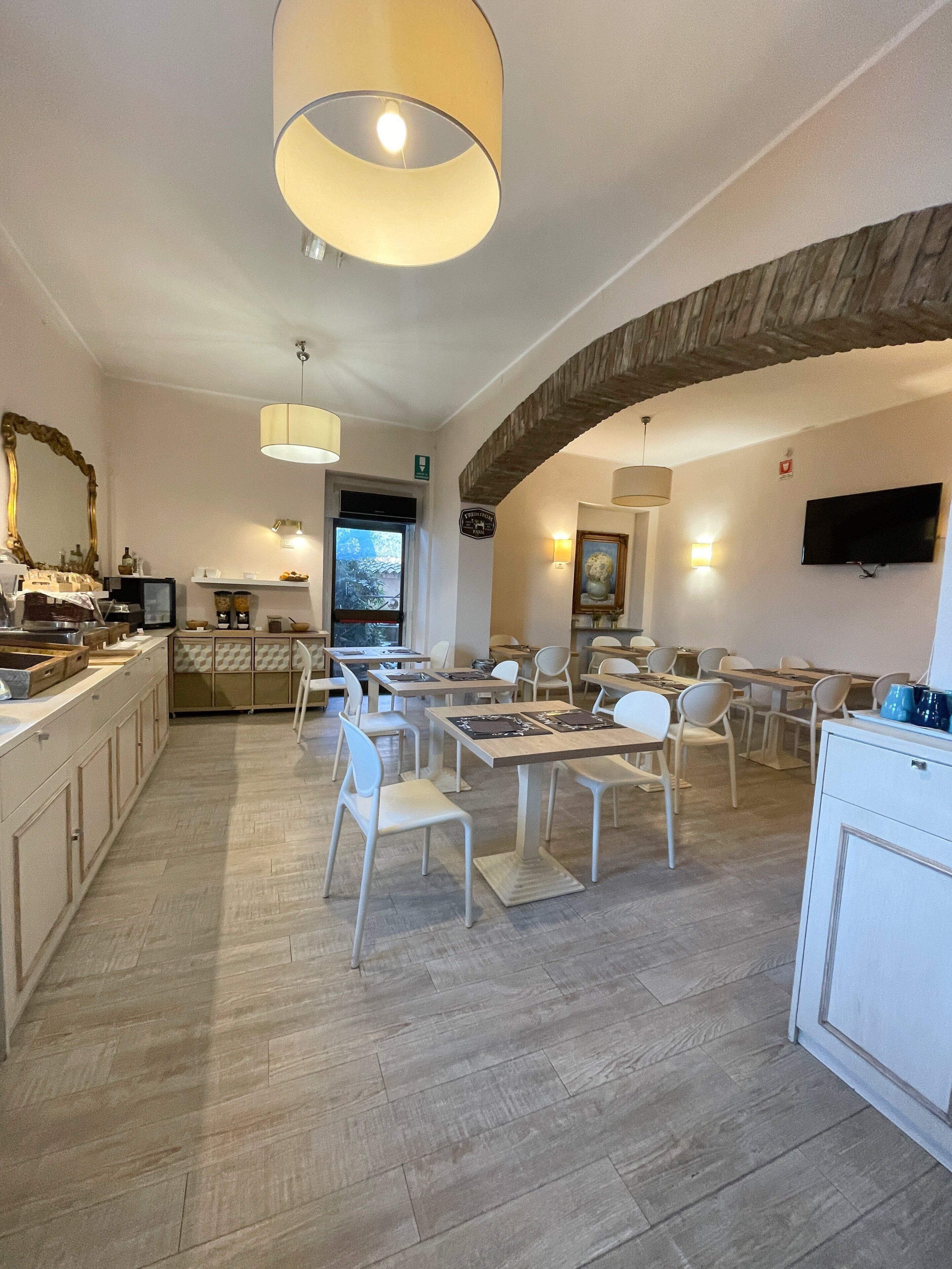 daily buffet breakfast (eur 8 per person)