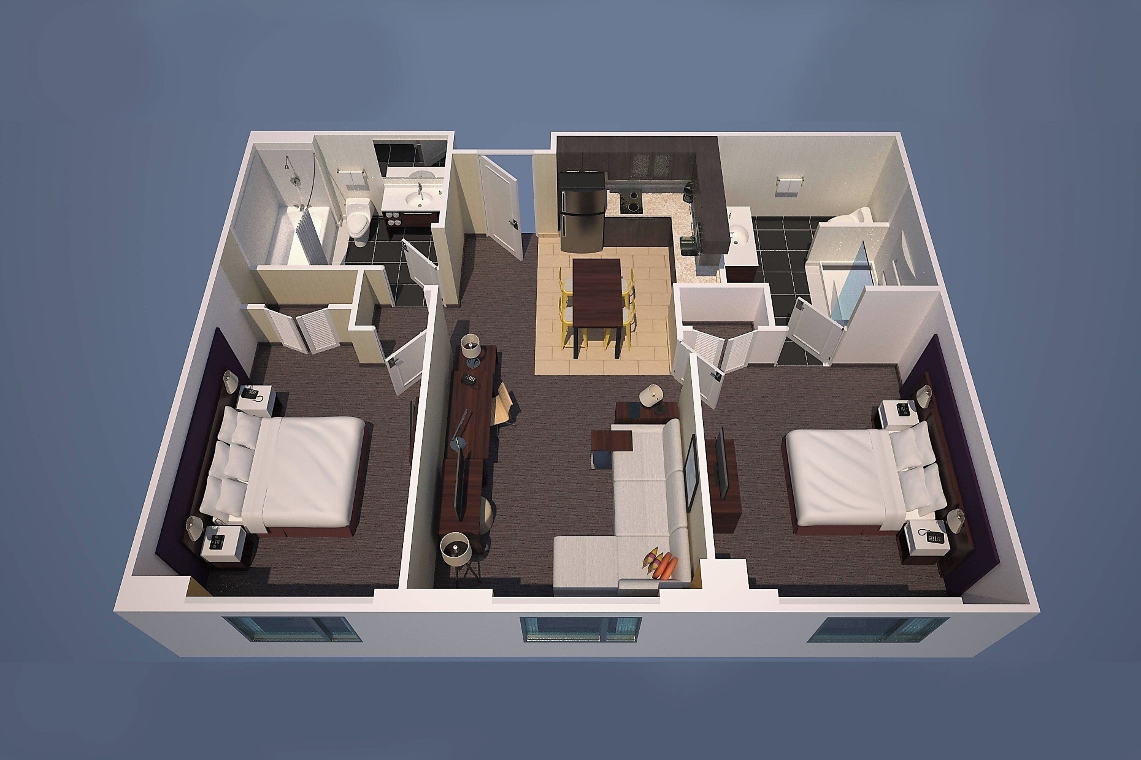 suite, 2 bedrooms, non smoking | 1 bedroom, premium bedding, desk, soundproofing