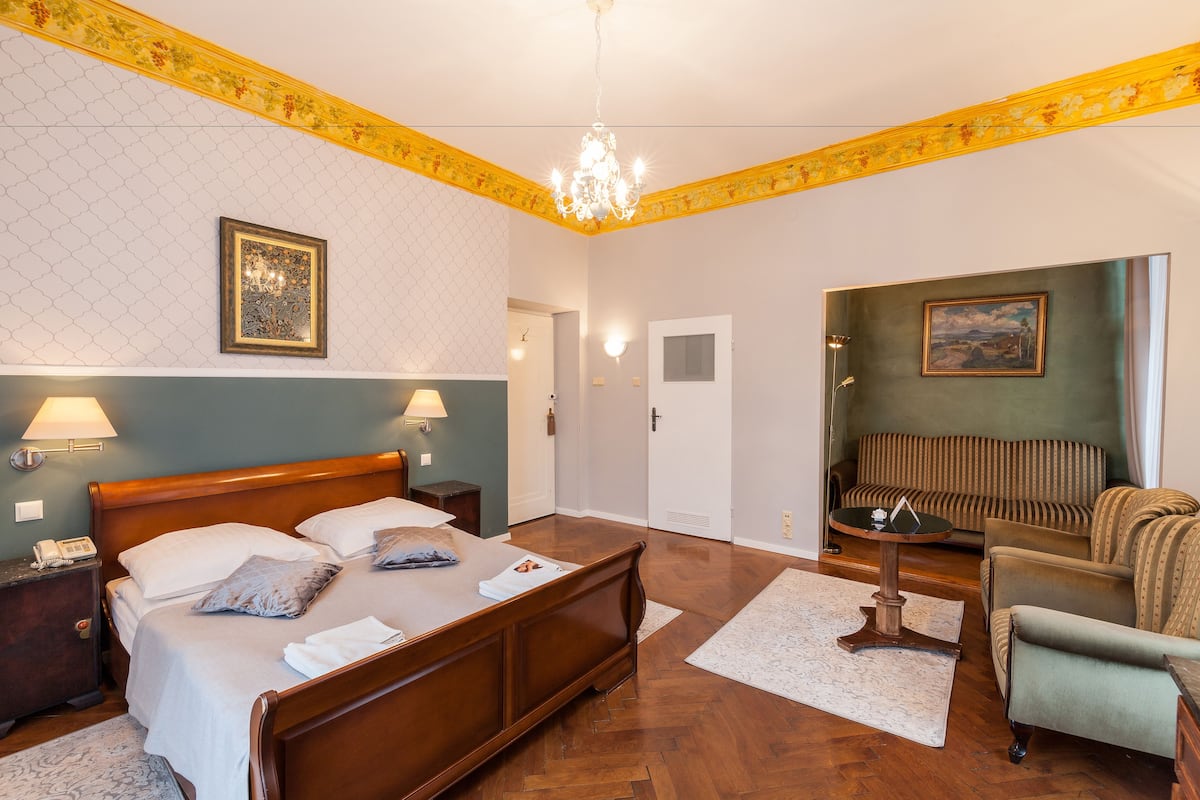 Deluxe Tek Büyük veya İki Ayrı Yataklı Oda | Anti alerjik yatak takımı, odada kasa, ütü/ütü masası