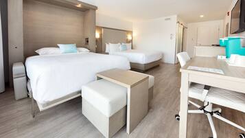 1 bedroom, desk, laptop workspace, blackout drapes