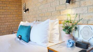 Premium bedding, pillowtop beds, minibar, in-room safe