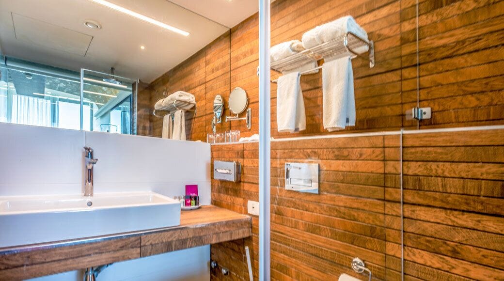 executive double or twin room, bay view | bathroom | free toiletries, hair dryer, towels