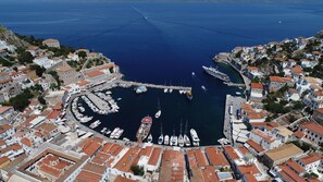 Aerial view - Achilleas Pension (Hydra)