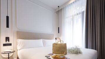 Minibar, desk, blackout curtains, soundproofing