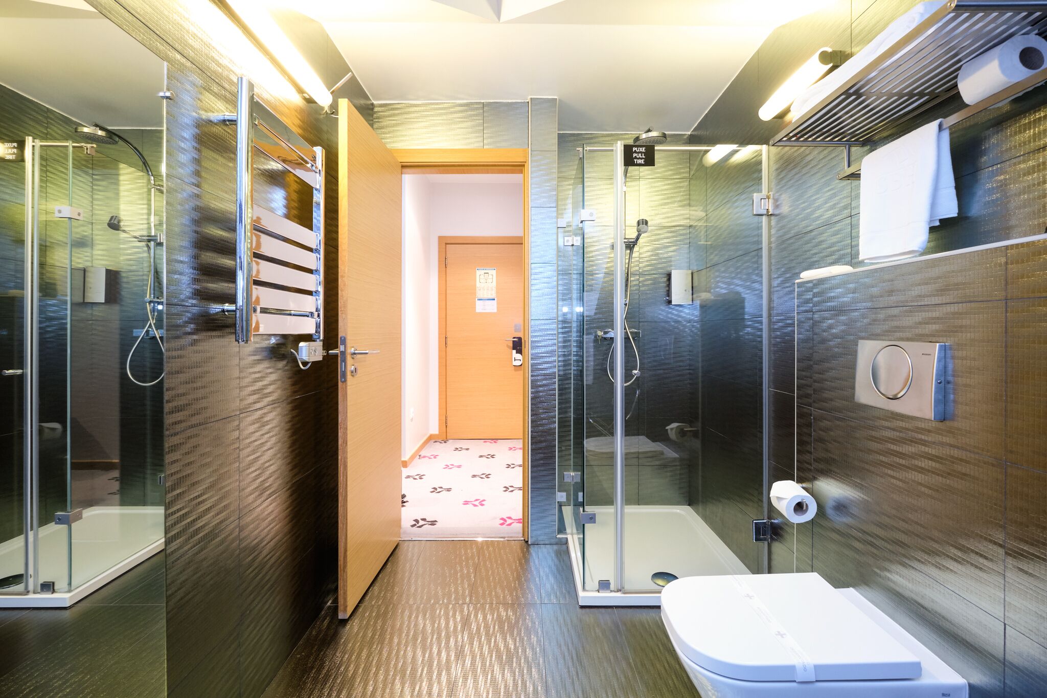 triple room | bathroom | shower, rainfall showerhead, eco-friendly toiletries, hair dryer