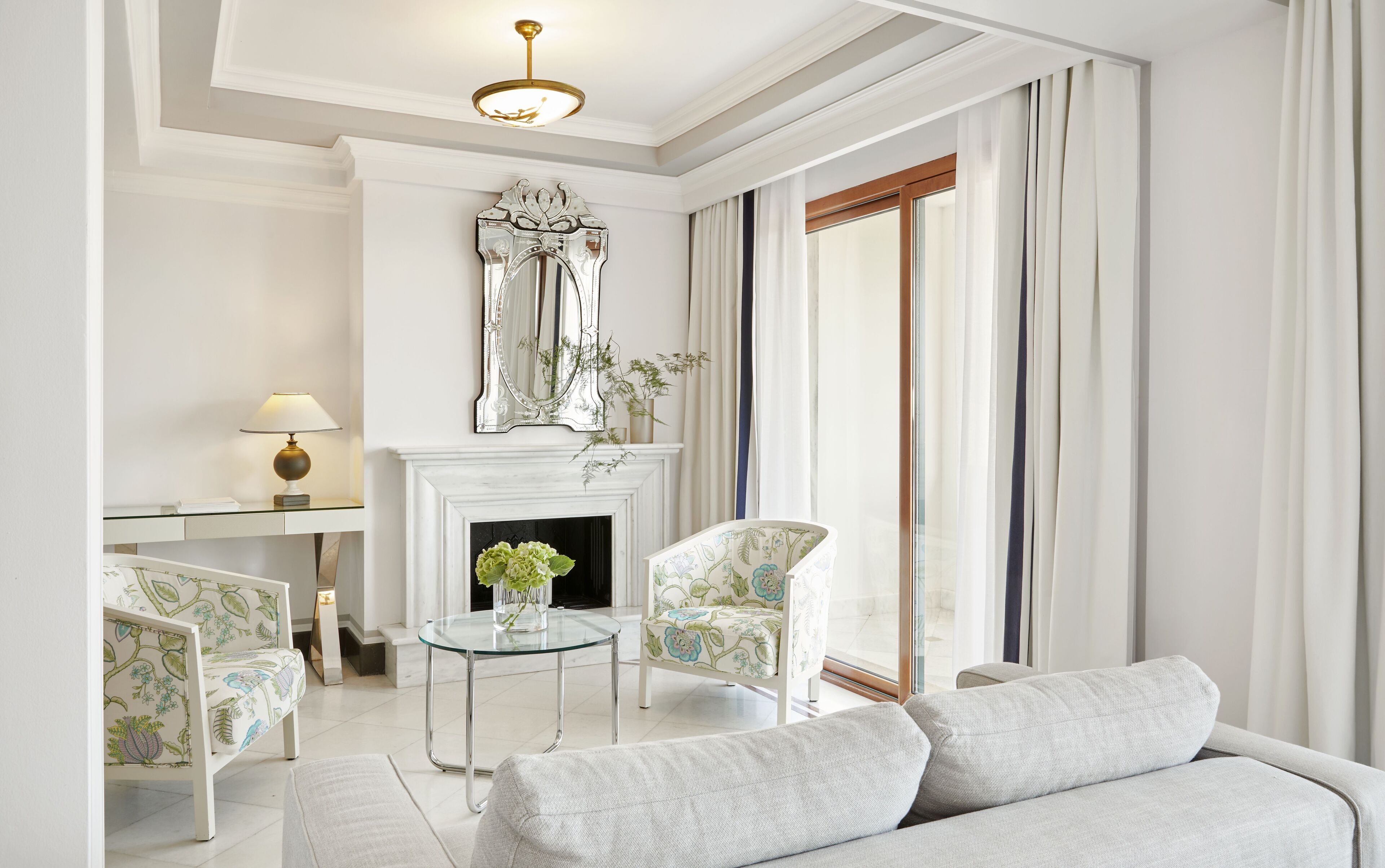 danai two bedroom suite | living area | 60-cm tv with satellite channels, offices