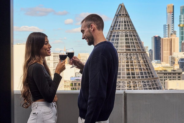 Pemandangan kota dari properti