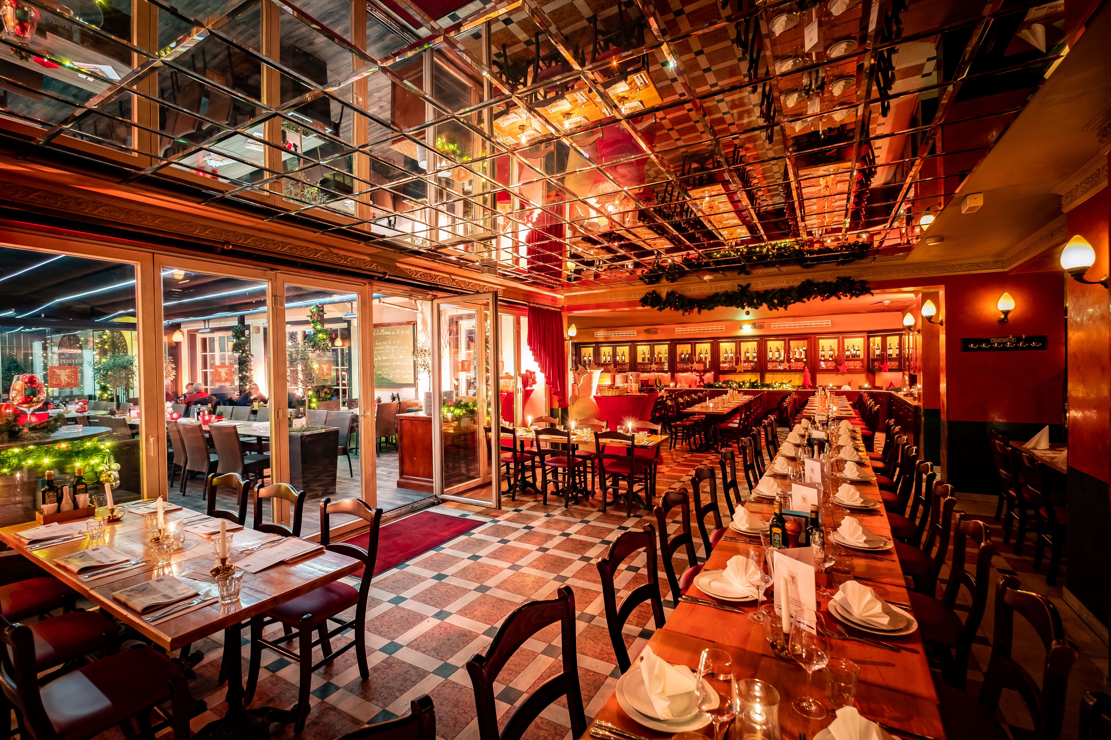 breakfast, lunch, dinner served; italian cuisine