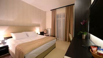 Ropa de cama de alta calidad y minibar