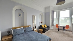 Studio (Apartment 4) | Living area | TV - Clydesdale Apartments (Torquay)