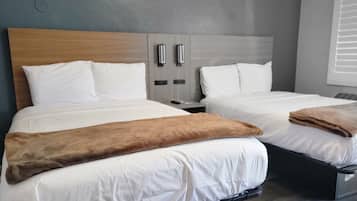 Full XL Double Room Non-Smoking | Premium bedding, down comforters, individually furnished, desk