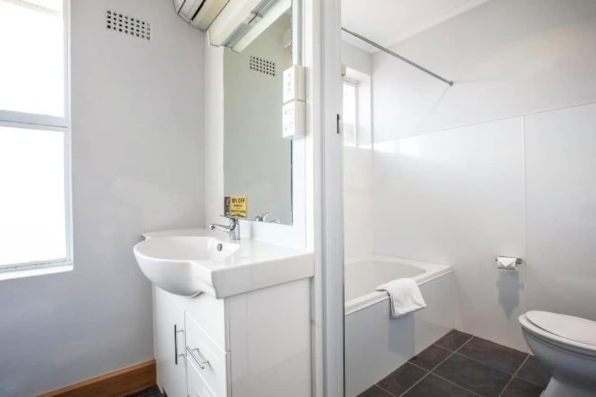 Bathroom | Shower, free toiletries, towels, soap