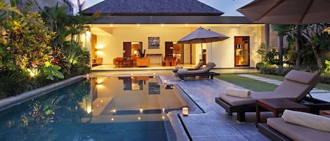 Villa, 2 Schlafzimmer, eigener Pool (Frangipani) | Außenpool