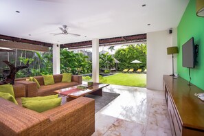 Villa, 3 Bedrooms, Private Pool (Serene Garden) | Living area
