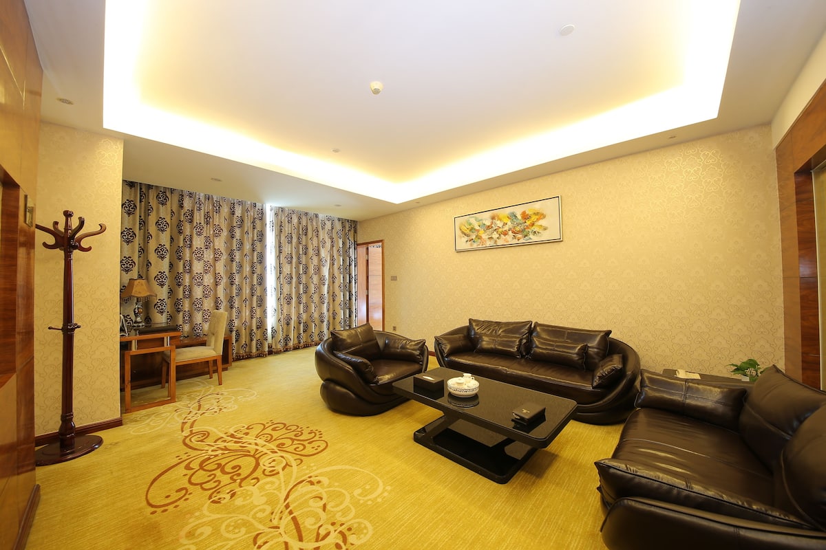 Desk, blackout curtains, iron/ironing board, rollaway beds