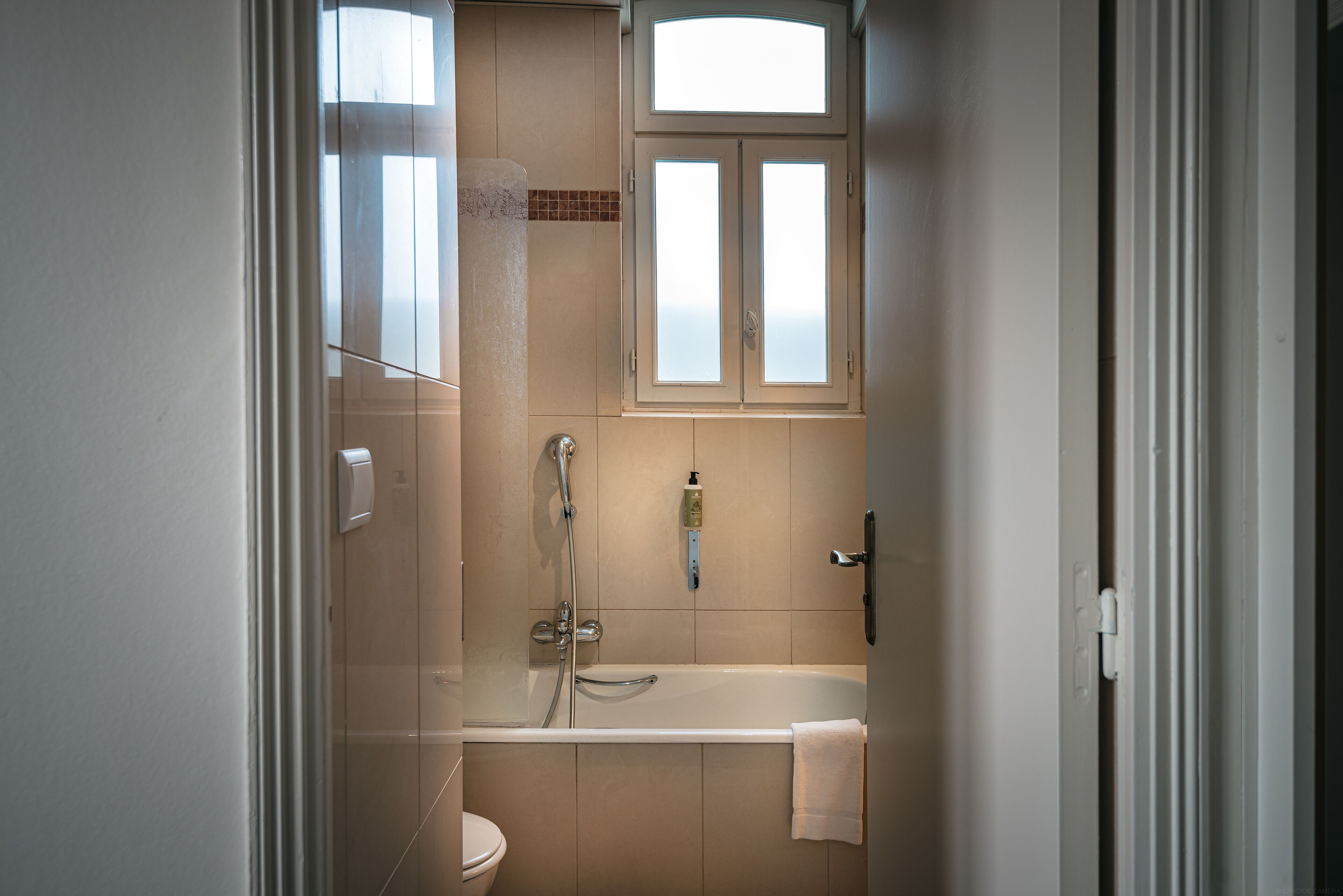 superior room | bathroom | hair dryer, towels