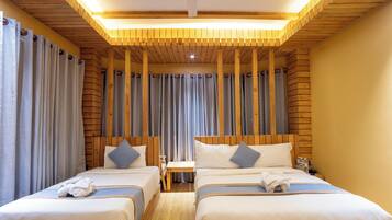 1 chambre, minibar, coffres-forts dans les chambres, bureau