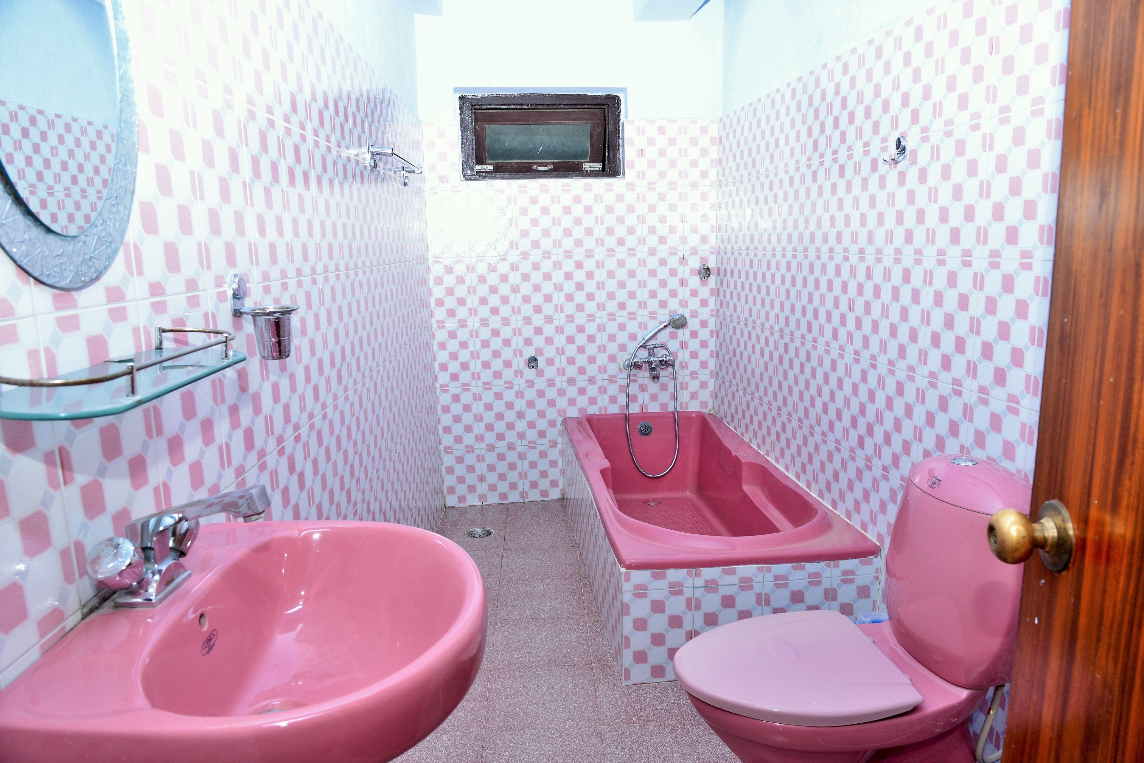 standard double room, courtyard view | bathroom | shower, hair dryer, slippers, towels