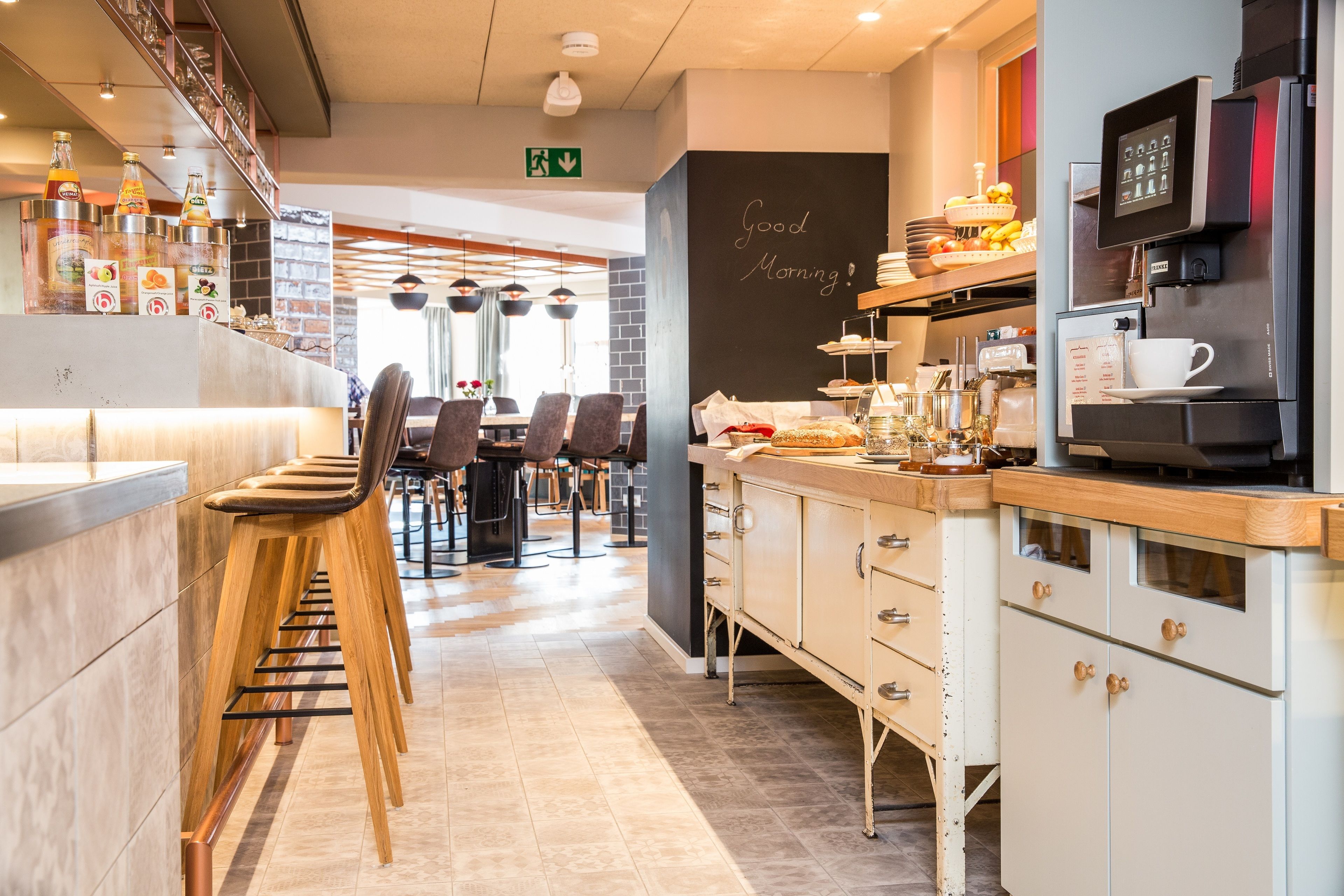 daily buffet breakfast (eur 9 per person)