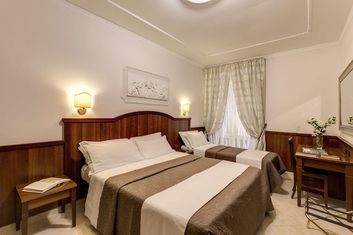 In-room safe, desk, laptop workspace, WiFi (free)