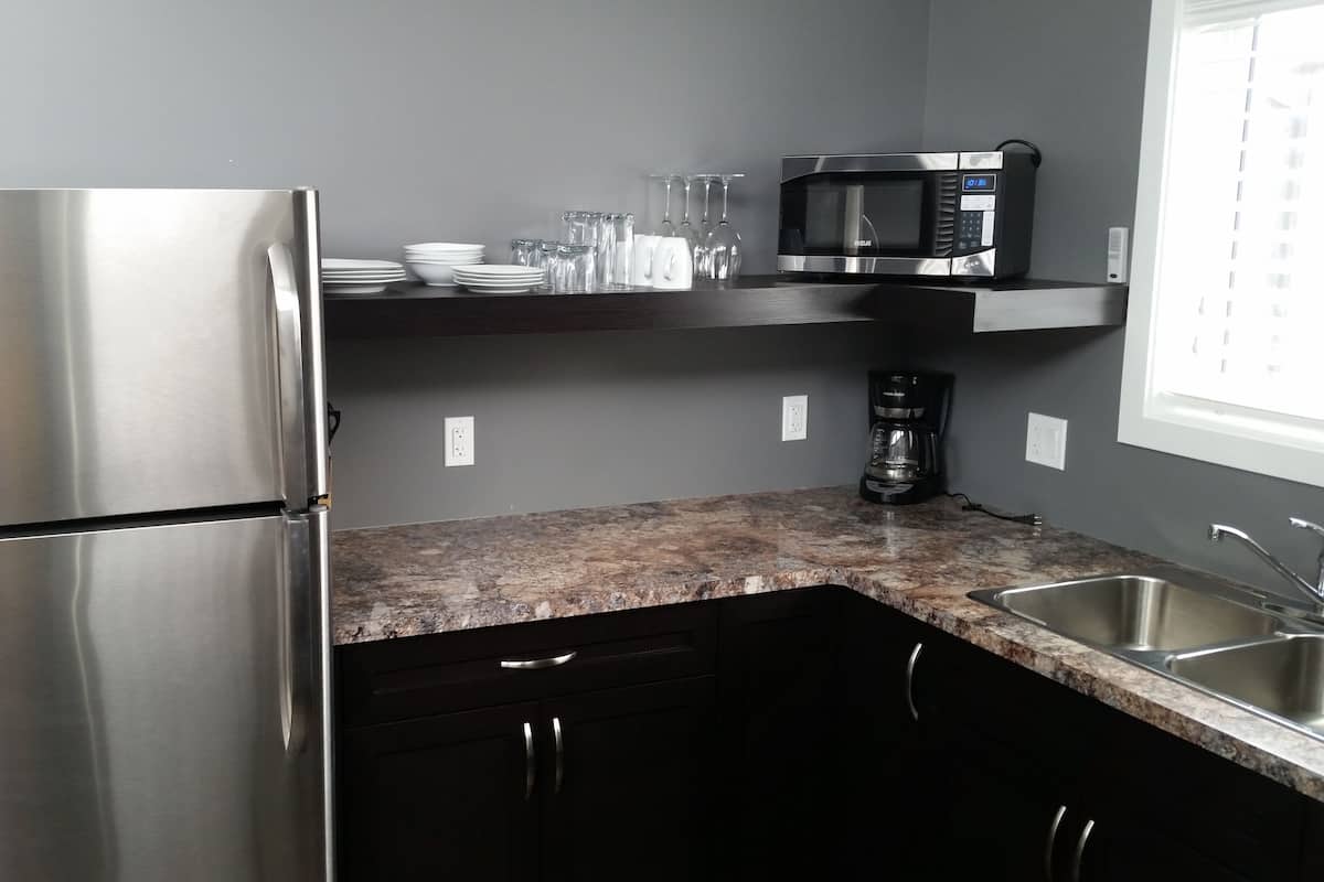 Microwave, coffee/tea maker