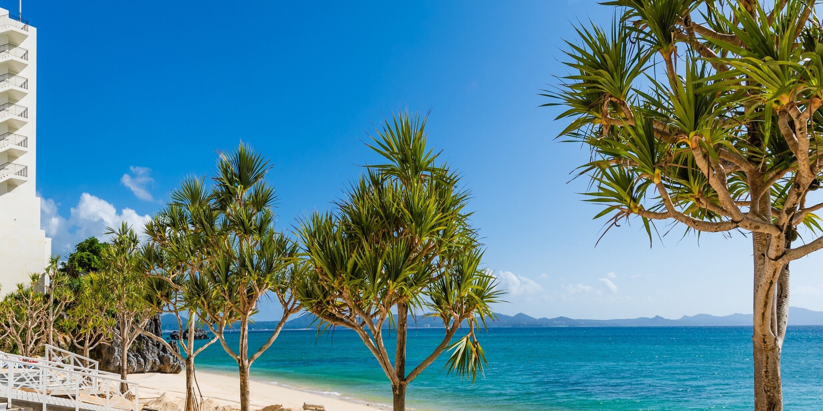 On the beach, white sand