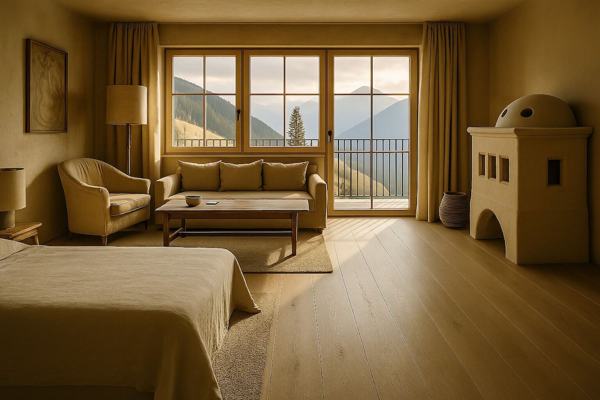 room (dolomites loggia) | 1 bedroom, in-room safe, desk, laptop workspace