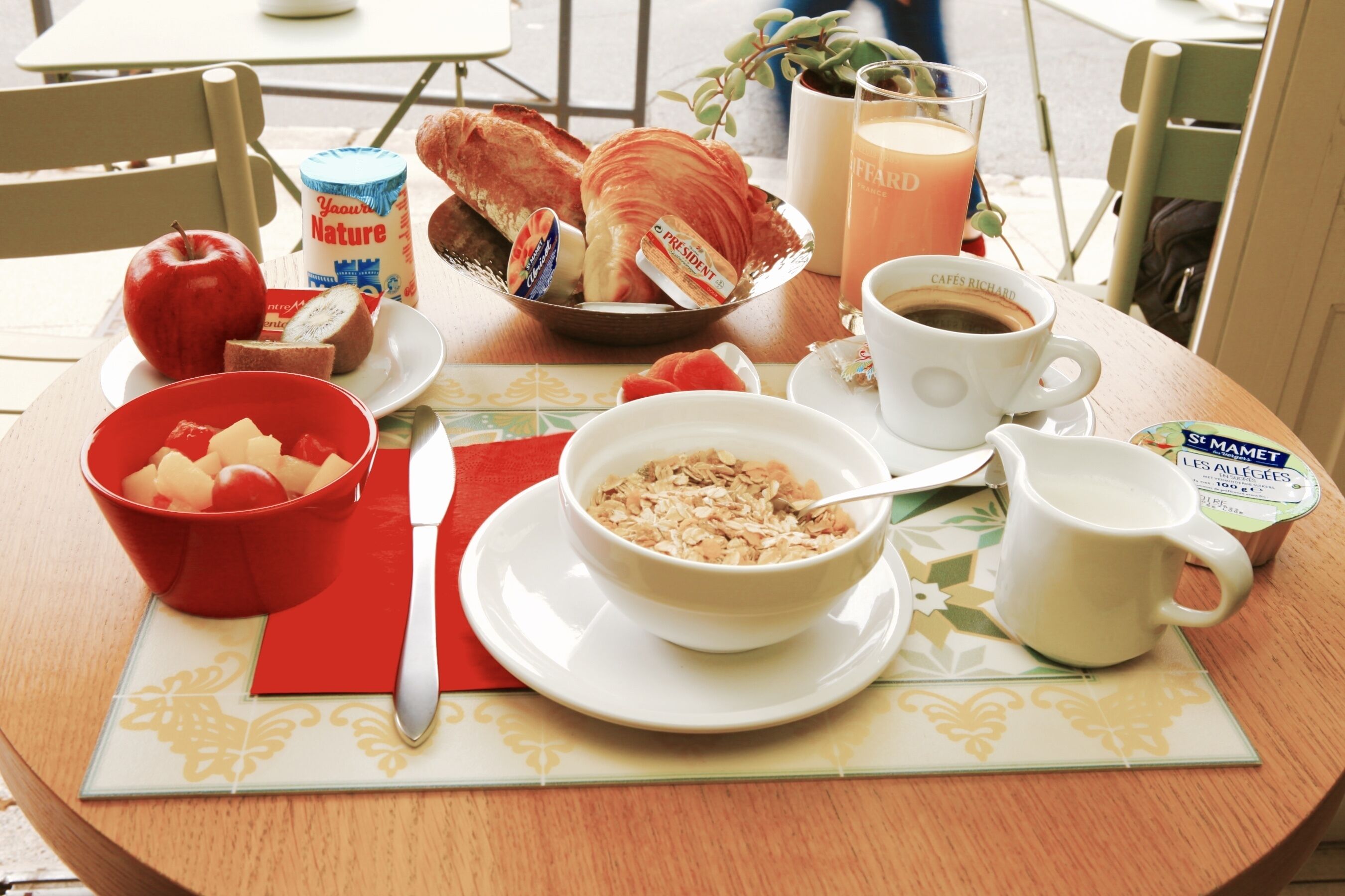 daily continental breakfast (eur 11 per person)