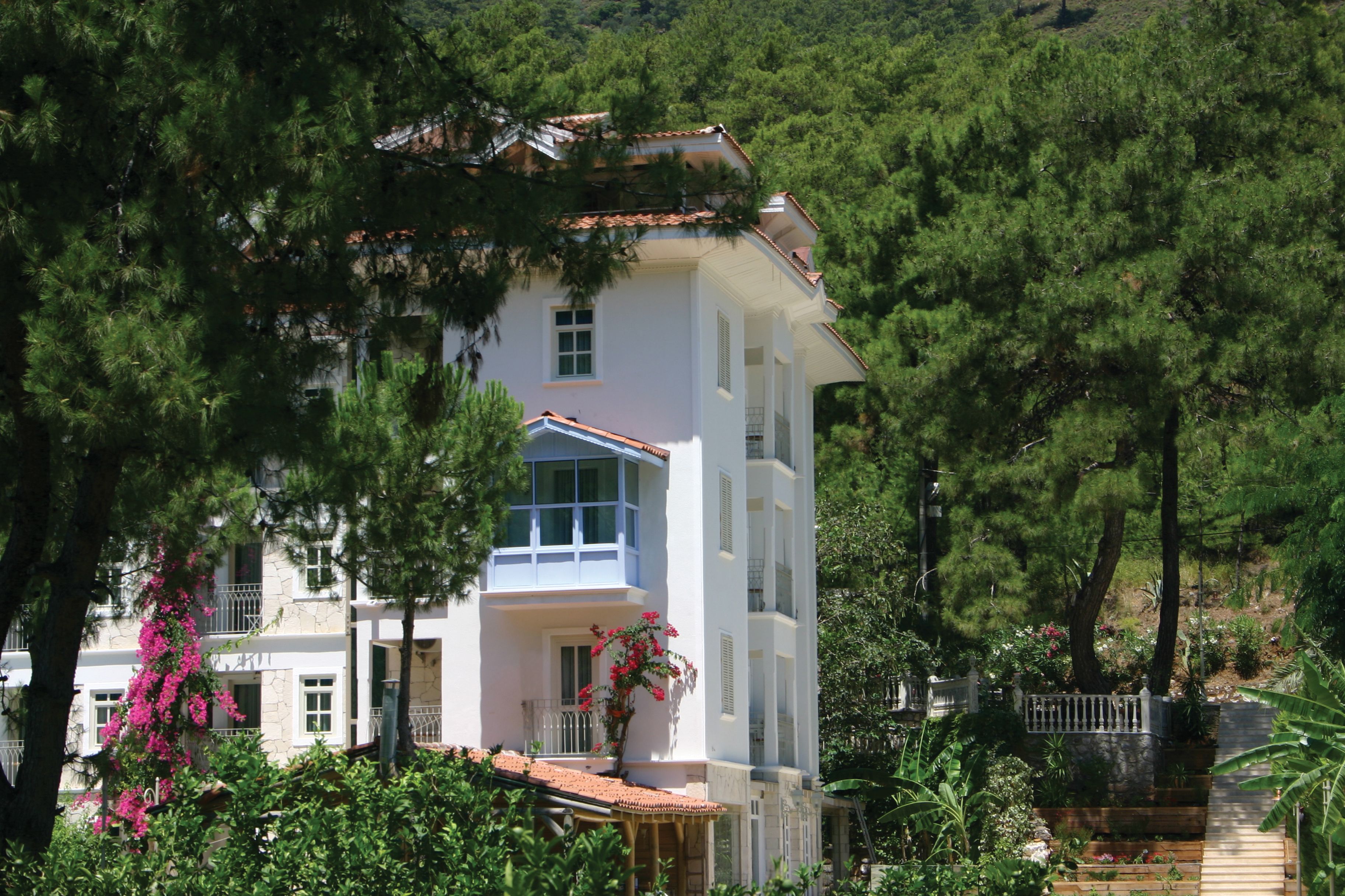 Vista frontal de la propiedad