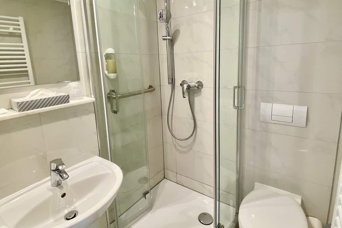 Doppia Standard | Bagno | Set di cortesia gratuito, asciugacapelli, asciugamani