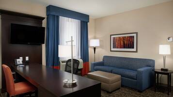 In-room safe, desk, iron/ironing board, free cribs/infant beds