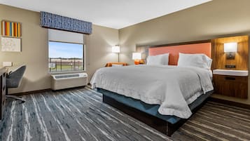 In-room safe, blackout drapes, free cribs/infant beds